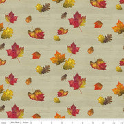 Fall Barn Quilts - Leaf Toss Olive Collection CD12203