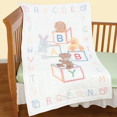 Jack Dempsey Needle Art® Baby Blocks Crib Quilt Top 4060110