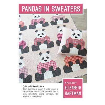 Pandas In Sweaters quilt pattern Patterns EH064