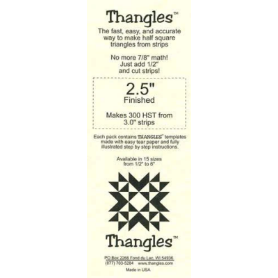 Thangles 2.5’ Finished Patterns THAN25F
