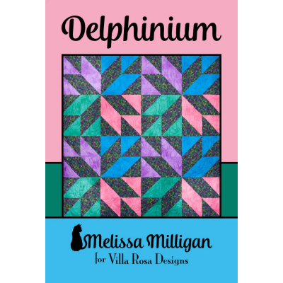 Villa Rosa Designs - Delphinium Post Card Quilt Pattern