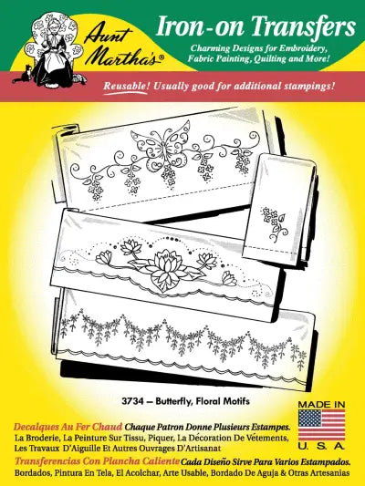 Aunt Martha’s® #3734 Butterfly & Floral Motifs 3734