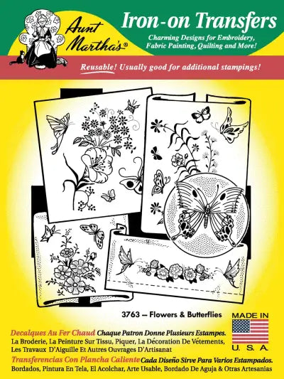 Aunt Martha’s® #3763 Flowers & Butterflies 3763