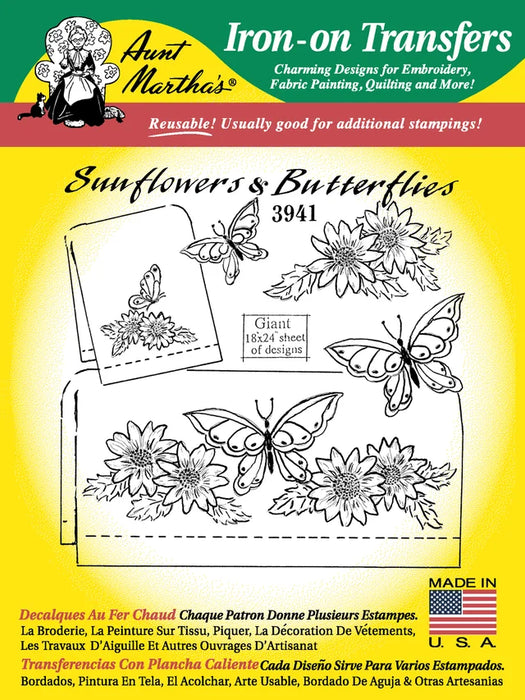 Aunt Martha’s® #3941 Sunflowers & Butterflies