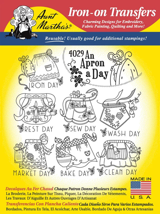 Aunt Martha’s® 4029 An Apron A Day Days of the Week Tea