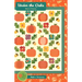 Decorative Anka’s Treasures Oaks Pattern with orange pumpkins, oak leaves, and flowers