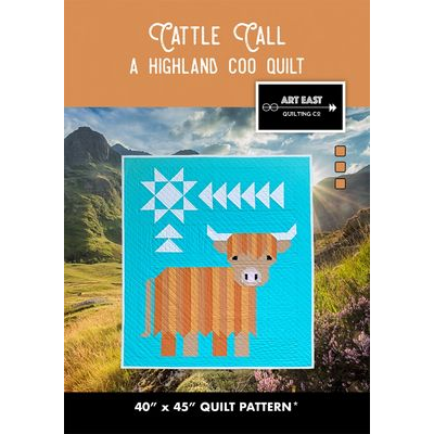 Art East Quilting Co Cattle Call - a Highland Coo Quilt