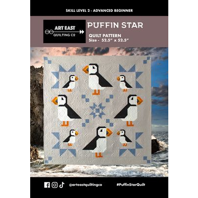 Art East Quilting Co Puffin Star Quilt Pattern AEPS0323