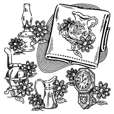 Aunt Martha’s 3649 Early American Motifs Tea