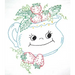 Smiling teapot with strawberries and leaves from Aunt Martha’s Animated Crockery