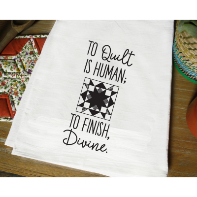 Aunt Martha’s Dirty Laundry - To Quilt is Human... Finish