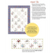 Sewing pattern layout guide with tips for Aunt Martha’s Quilting Fabric Multi Stripe Print