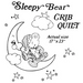 Aunt Martha’s® #3832 Sleepy Bear Crib Quilt Cross-Stitch