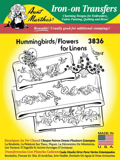 Aunt Martha’s® #3836 Hummingbirds & Flowers 3836