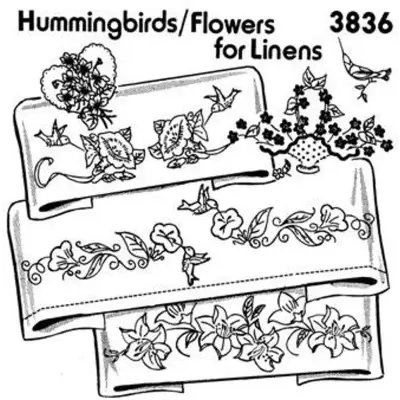 Aunt Martha’s® #3836 Hummingbirds & Flowers