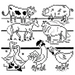 Aunt Martha’s® #3906 Farmyard Animals Cross-Stitch &