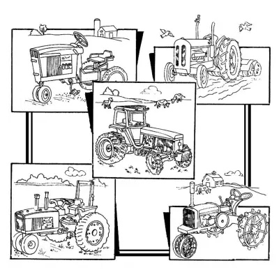 Aunt Martha’s® #3940 Tractors Cross-Stitch & Quilts