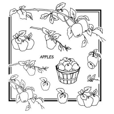 Aunt Martha’s® #3953 Apples Galore Tea Towels/Kitchen