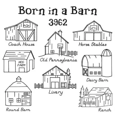 Aunt Martha’s® #3962 Born in a Barn Cross-Stitch &