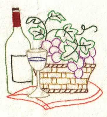 Aunt Martha’s® #3998 Wine Country Tea Towels/Kitchen