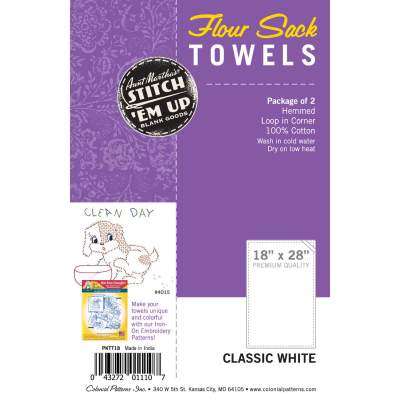 Aunt Martha’s® 18x28 Flour Sack Tea Towels Martha’s pktt18