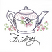 Aunt Martha’s® 3764 Fine Chinaware Days of the Week Tea