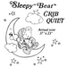Aunt Martha’s® #3832 Sleepy Bear Crib Quilt Martha’s