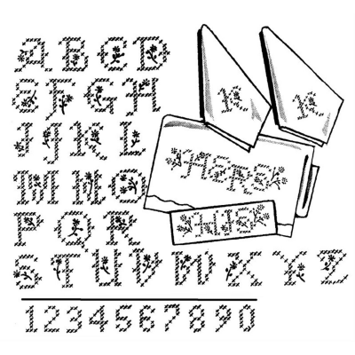 Aunt Martha’s® #3904 Cross Stitch Alphabet Martha’s