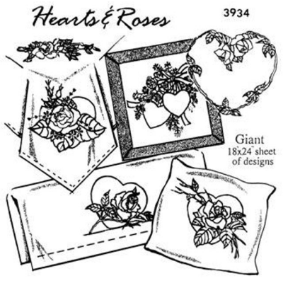 Aunt Martha’s® #3934 Hearts & Roses Martha’s Hot Iron