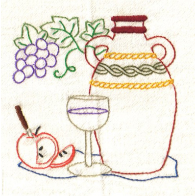 Aunt Martha’s® #3998 Wine Country Kitchen Decor Tea