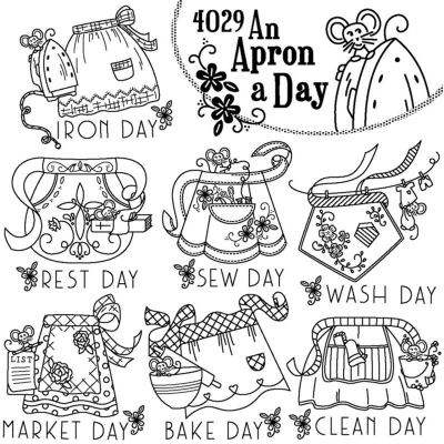 Aunt Martha’s® 4029 An Apron A Day Days of the Week Tea