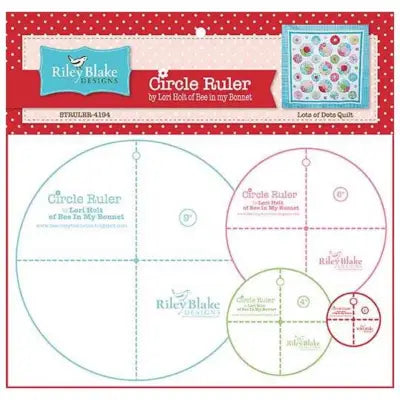 Lori Holt Circle Ruler Set - 2’’ 4’’ 6’’ 9’’ 305635