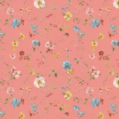 Countryside Floral Coral Collection 45’’ Yardage