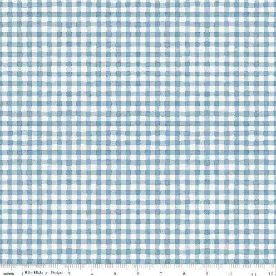 Countryside Gingham Blue 44’’ / 45’’ Width C14537-BLUE