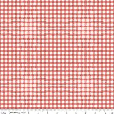 Countryside Gingham Red 44’’ / 45’’ Width C14537-RED