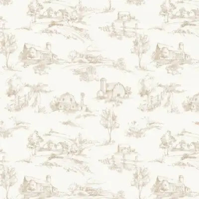 Countryside Scenery Sand Collection 45’’ Yardage C14532-SAND