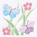 Cross Stitch Butterflies 18″ White Quilt Blocks 18’ 732638