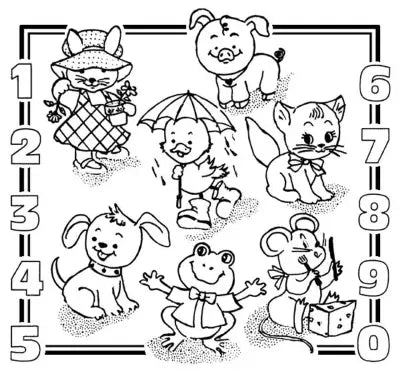 Aunt Martha’s® #3927 Kid’s Number Sampler 3927