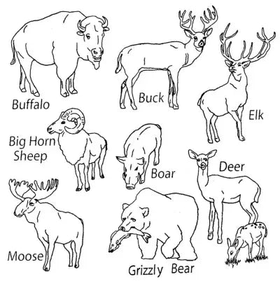 Aunt Martha’s® #3969 Big Game Animals 3969