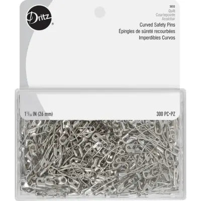 Dritz 1-1/16’’ Curved Safety Pins Nickel-Plated Steel