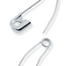 Dritz 1 - 1/16’ Curved Safety Pins Nickel - Plated Steel