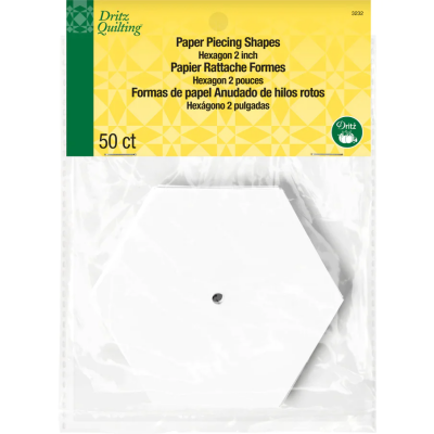 Dritz 2’ Hexagon Paper Piecing Shapes 50 pc 3232