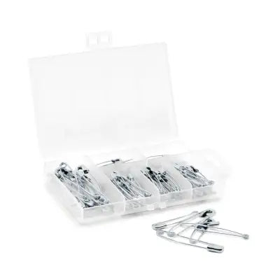 Dritz Curved Safety Pins Assorted Sizes 90 pc 3328