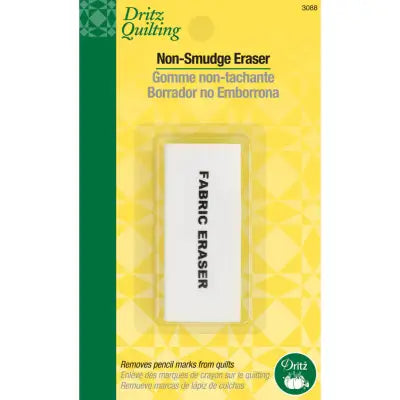 Dritz Non-Smudge Fabric Pencil Eraser White 3088