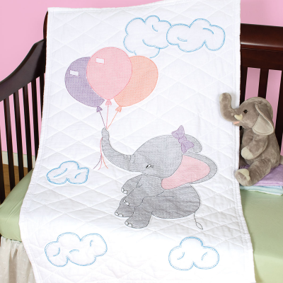 Elephant Crib Quilt Top 4060917