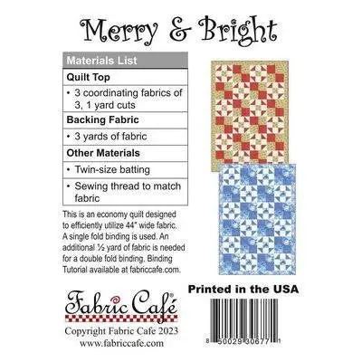 Fabric Cafe - Merry & Bright Pattern 725793