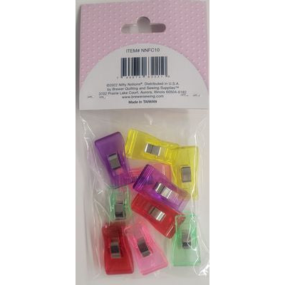 Fabric Clips 10ct NNFC10