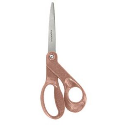 Fiskars 8in Bent Sparkle Scissors Copper F194514-1016