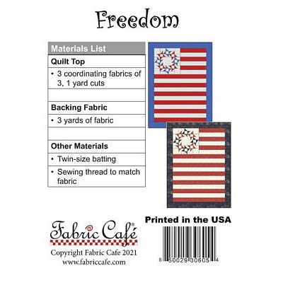 Freedom quilt pattern Patterns FC06054