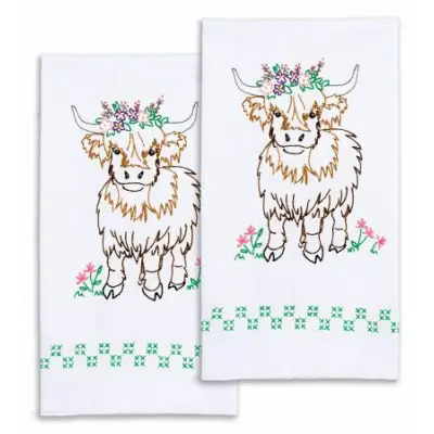 Highland Cow Decorative Hand Towels 789421